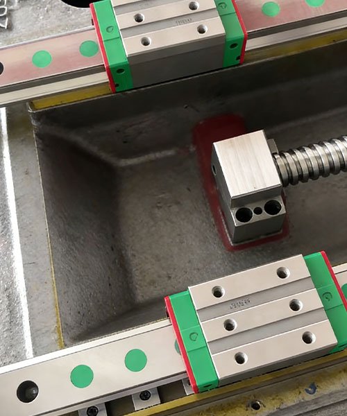 custom CNC machined nut housing block