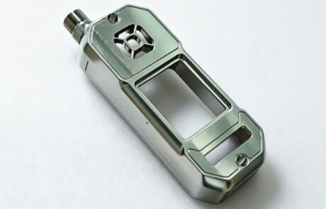 5-axis CNC machined aluminum prototype enclosure for portable measurement instrument